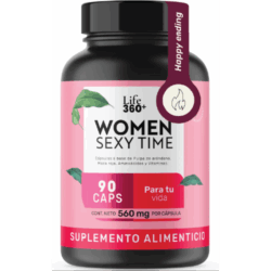 Life 360+ Women Sexy Time Suplemento Alimenticio para Mujer de 90 Cápsulas