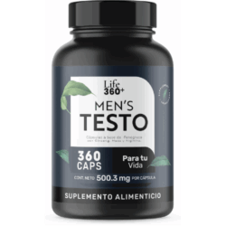 LIFE 360+ Mens Testo Suplemento Alimenticio de 360 Cápsulas