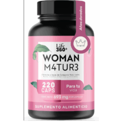 Life 360+ Woman M4TUR3 Suplemento Alimenticio con 220 cápsulas