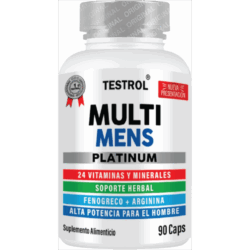 Testrol Multi Mens Platinum Multivitamínico de 90 Cápsulas