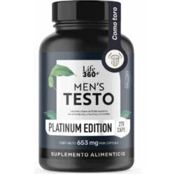 LIFE 360+ Fórmula Avanzada Platinum Mens Testo 270 Cápsulas
